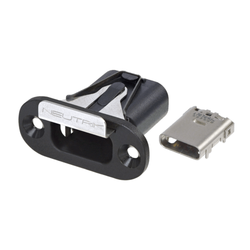 Neutrik Receptacle - mediaCON® USB Type-C - with integrated USB IF approved receptacle