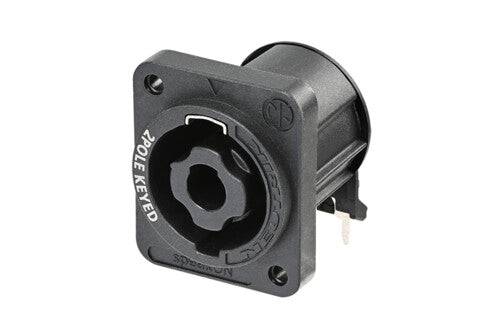 Neutrik Receptacle speakON® XX series 2 pole - PCBH - rear mount only with A-SCREW-1-8