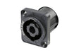 Neutrik Receptacle speakON® XX series 2 pole - PCBV - countersunk screw holes for front or rear mounting