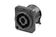 Neutrik Receptacle speakON® XX series 4 pole - PCBH - opposite corner screw holes - rear mount only with A-SCREW-1-8