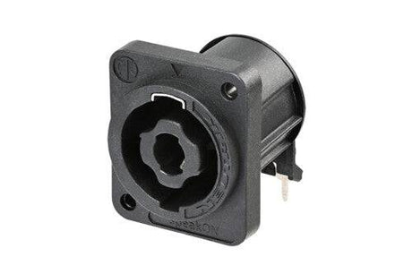 Neutrik Receptacle speakON® XX series 4 pole - PCBH - opposite corner screw holes - rear mount only with A-SCREW-1-8