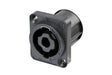 Neutrik Receptacle speakON® XX series 4 pole - PCBV - countersunk screw holes for front or rear mounting