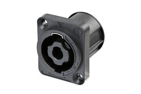 Neutrik Receptacle speakON® XX series 4 pole - PCBV - countersunk screw holes for front or rear mounting