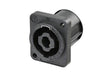 Neutrik Receptacle speakON® XX series 4 pole - PCBV - opposite corner screw holes - rear mount only with A-SCREW-1-8