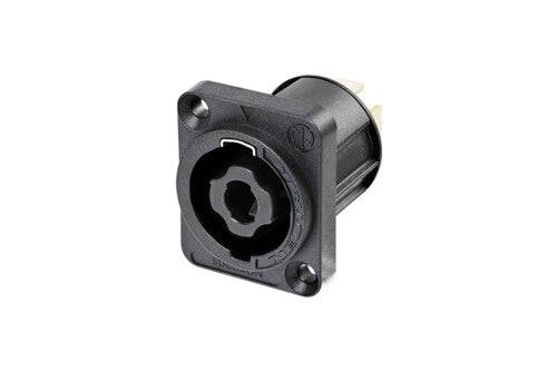 Neutrik Receptacle speakON® 4 pole - square flange - V-0 insert - upper current