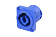 Neutrik Receptacle - powerCON® blue / grey - 60320-1 certified - without tang - power in (blue)