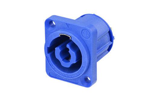 Neutrik Receptacle - powerCON® blue / grey - 60320-1 certified - without tang - power in (blue)