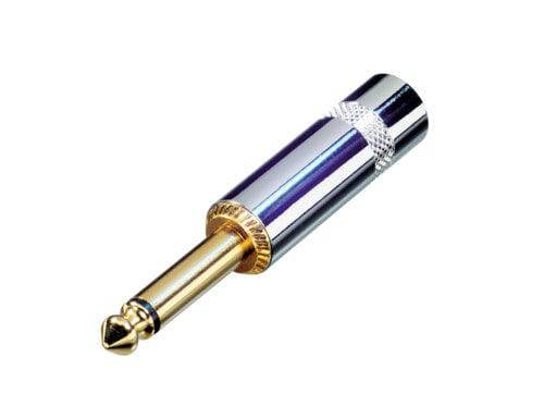 Neutrik Rean‚Ñ¢ Plug 1/4" mono - long handle - nickel/gold