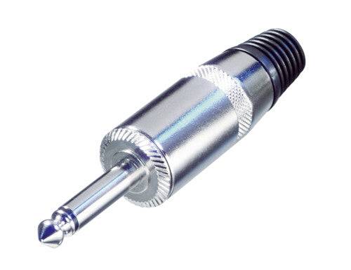 Neutrik Rean‚Ñ¢ Plug 1/4" mono speaker - shielded handle - nickel/silver