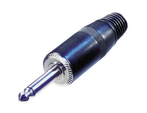 Neutrik Rean‚Ñ¢ Plug 1/4" mono speaker - shielded handle - black/silver