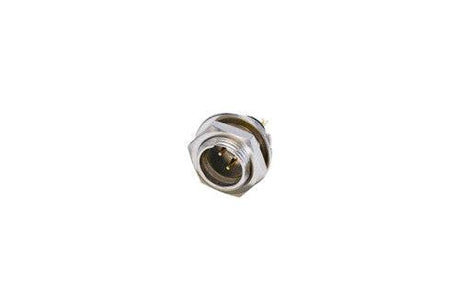 Neutrik REAN Tiny XLR rearmountable chassis connector, 3-pole, male, nickel housing, gold plated contacts, Bulk