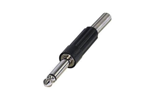 Neutrik Rean‚Ñ¢ Plug 1/4" mono - black plastic handle/silver