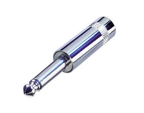 Neutrik Rean‚Ñ¢ Plug 1/4" mono - short metal handle - nickel/silver