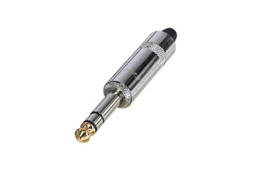 Neutrik Rean‚Ñ¢ Plug 1/4" stereo - long handle - nickel/gold tip only/sleeve silver