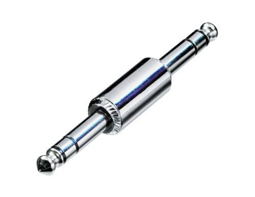 Neutrik Rean‚Ñ¢ Adapter 1/4" stereo - plug ends - nickel/silver