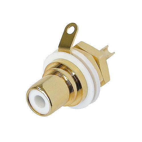 Neutrik Rean‚Ñ¢ Jack RCA - panel - gold -white