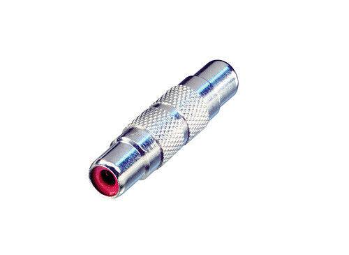 Neutrik Rean‚Ñ¢ Adapter RCA-jack ends- ni/silver