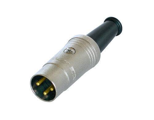 Neutrik Rean™ Plug - DIN 3 pin male - 180¬∞ -nickel/gold
