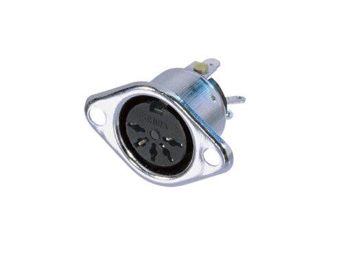 Neutrik Rean™ Receptacle - DIN 5 pin female - 180¬∞ -nickel/silver