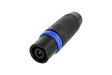Neutrik Cable end speakON® STX - 4 pole male - V-0 insert - black/silver