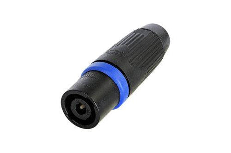 Neutrik Cable end speakON® STX - 4 pole male - V-0 insert - black/silver