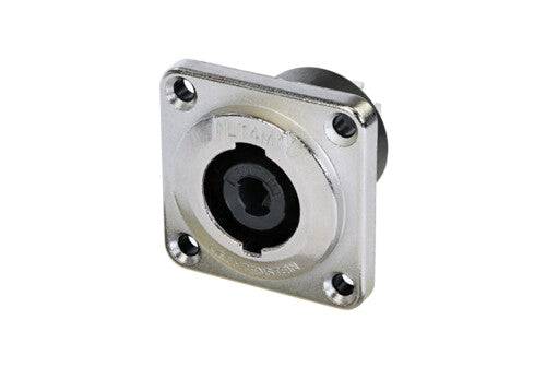 Neutrik Receptacle speakON® STX - 4 pole male - solder tabs - V-0 insert - nickel/silver