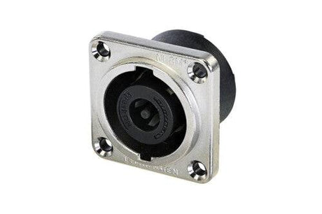 Neutrik Receptacle speakON® XX series 8 pole - solder - NLT style - nickel- WITH SQUARE FLANGE - NOT ROUND