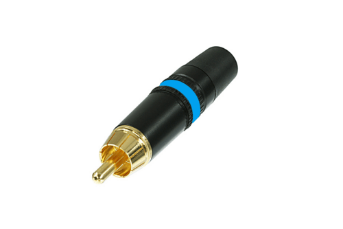 Neutrik Rean‚Ñ¢ Plugs RCA - gold contact - blue