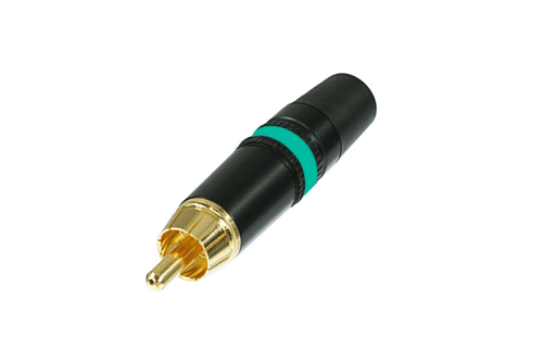 Neutrik Rean‚Ñ¢ Plugs RCA - gold contact - green