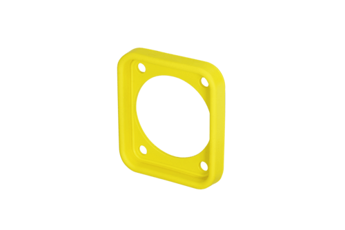 Neutrik Gasket - EPDM for use with D size chassis connectors - IP65 and UV resistant - yellow