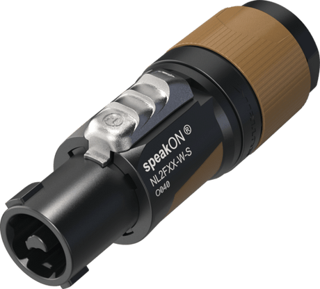 Neutrik Cable end speakON® XX series 2 pole - brown