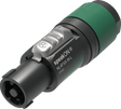 Neutrik Cable end speakON® XX series 4 pole - green - large chuck for cable 10-16 mm