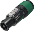Neutrik Cable end speakON® XX series 4 pole - green - small chuck for cable 6-12 mm