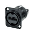 Neutrik Feed through HDMI, IP65 rated, black