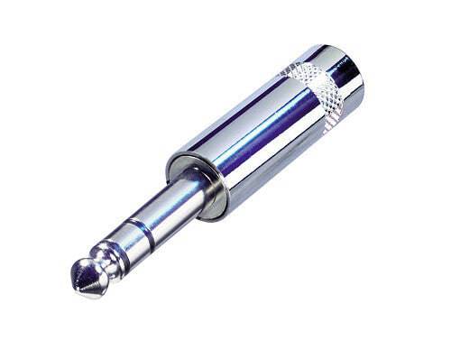 Neutrik Rean‚Ñ¢ Plug 1/4" stereo - short metal handle - nickel/silver