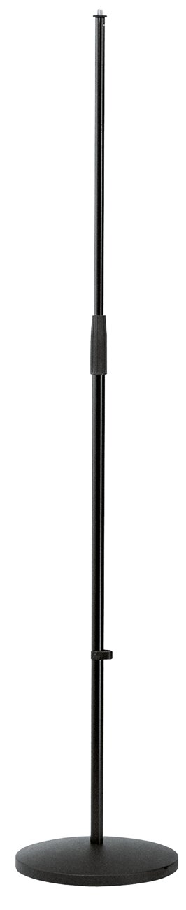 K&M 26010 - Starline Straight Mic Stand, Round Base, Black - 26010.500.55