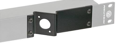 Neutrik Z-Panel frame plate 1 D-Size knockout, connector not included, black