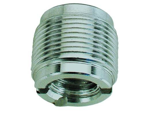 Neutrik Threaded Coupler - 3/8" internal/5/8" external - aluminum