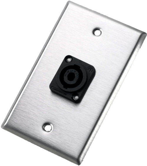 Neutrik Wallplate - single - NL4MP