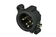 Neutrik Receptacle - AA series - XLR 3 pin - male - PCBH - Pin 1 isolated - ground/shell connected - gold