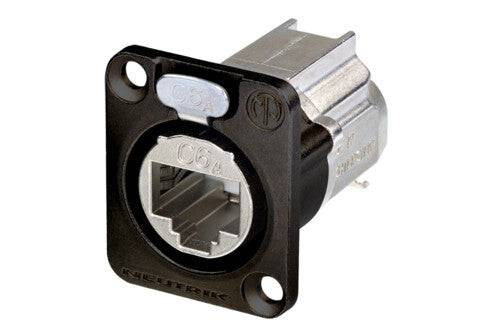 Neutrik Receptacle etherCON CAT6A D series - shielded IDC - black