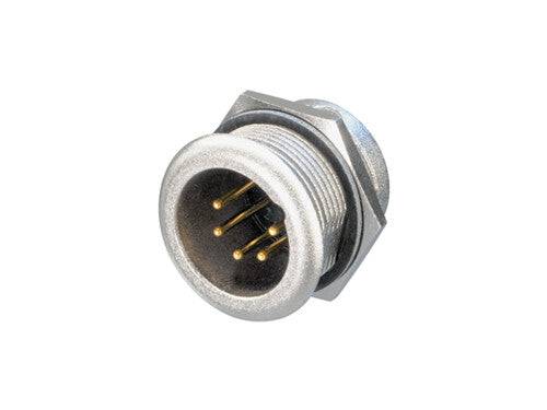 Neutrik Receptacle Male 5 pin HD - stainless/gold