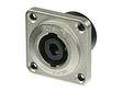 Neutrik speakON STX 4-Pole Male - PCBV - 40Amp - 2.2mm self-tapping screw holes - nickel/silver
