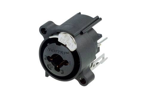 Neutrik Receptacle A Series Combo- 3 pin female XLR / stereo jack - PCBV – bulk (disassembled latch)
