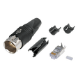 Neutrik Cable end etherCON CAT6 - field termination - nickel - no RJ45 needed. NOTE! etherCON CAT6 only. Not compatible with etherCON CAT5 or CAT6A chassis connectors