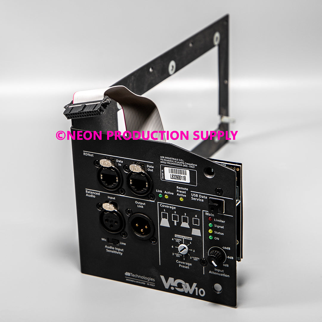 DB Technologies Input board + panel VIO W10 Programmed W/O 4T844 - 2070102520S2