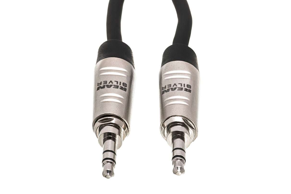 Hosa Pro Stereo Interconnect, REAN 3.5 mm TRS to Same, 3 ft - HMM-003