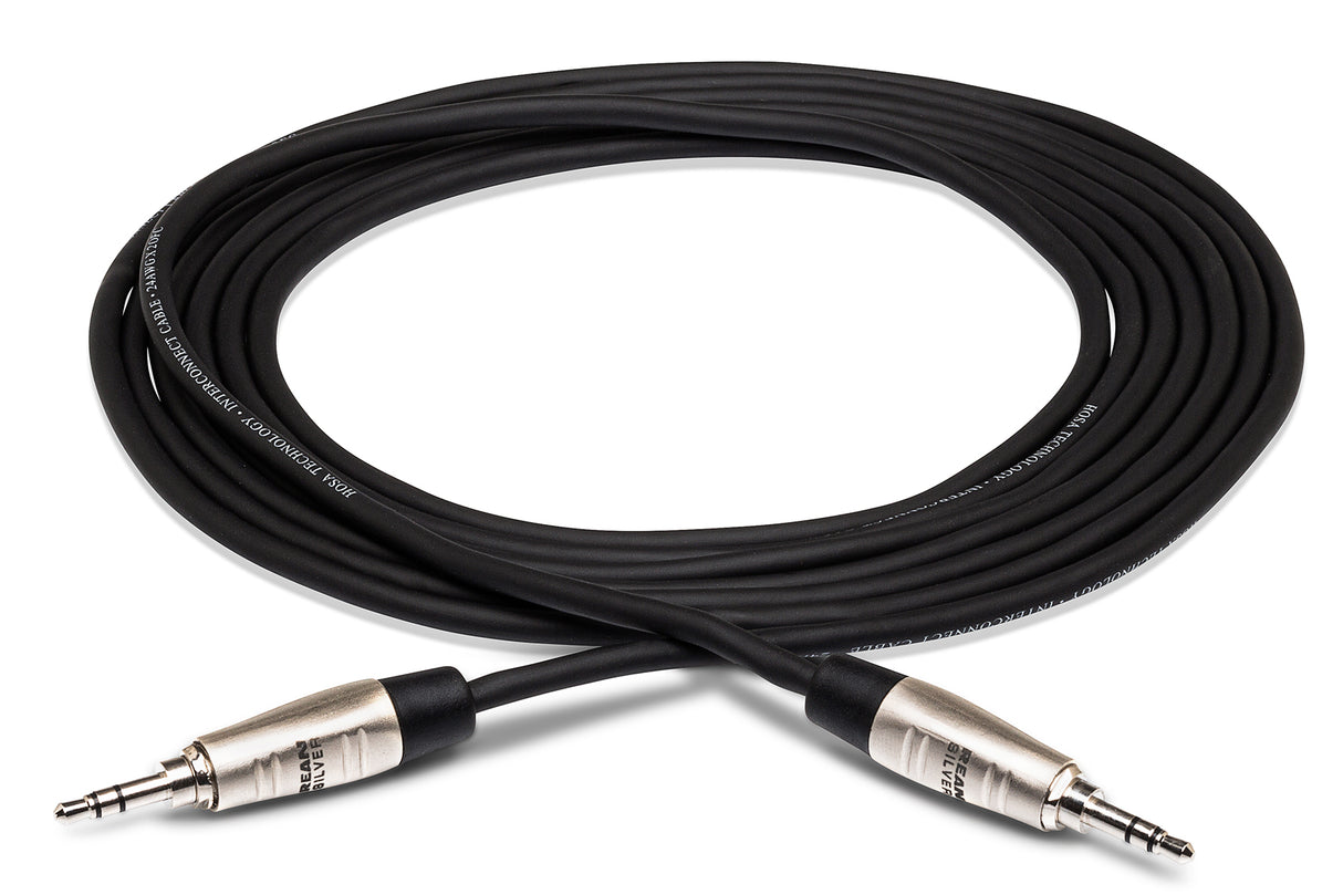 Hosa Pro Stereo Interconnect, REAN 3.5 mm TRS to Same, 3 ft - HMM-003