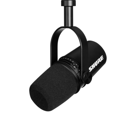 Shure MV7 XLR/USB Podcast Microphone - MV7-K-BNDL