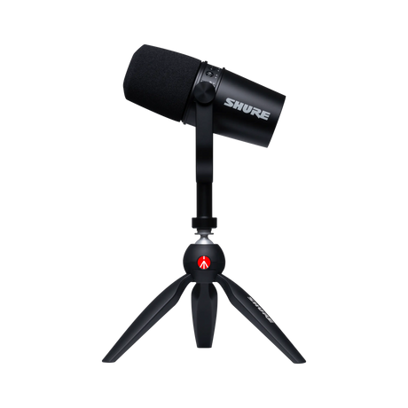 Shure MV7 XLR/USB Podcast Microphone - MV7-K-BNDL